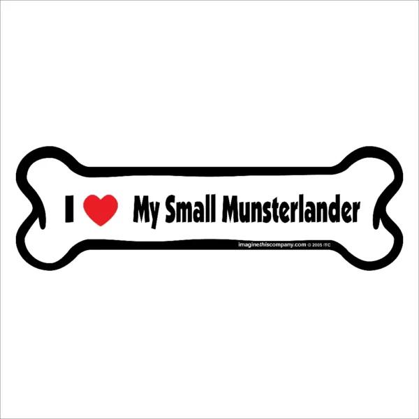 Small Munsterlander Bone Magnet