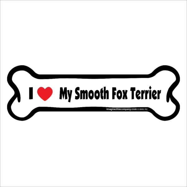 Smooth Fox Terrier Bone Magnet