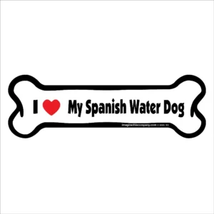 Spanish Water Dog Bone Magnet