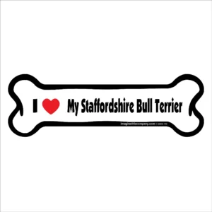 Staffordshire Bull Terrier Bone Magnet