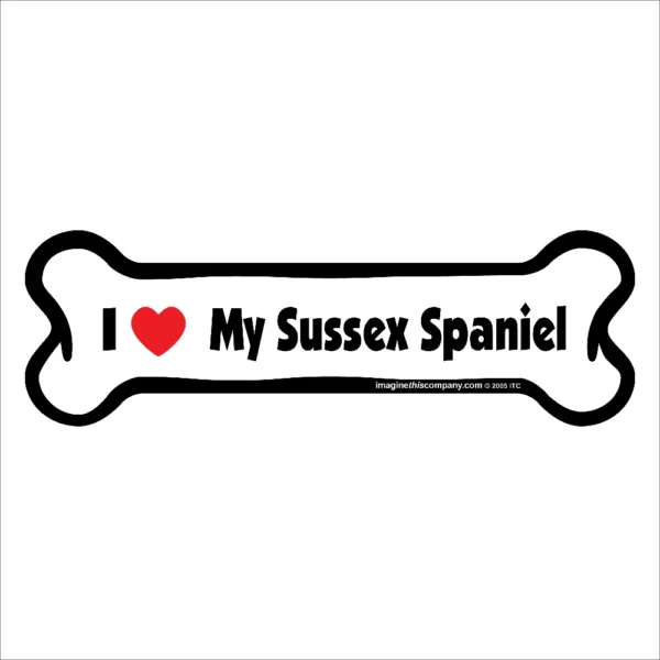 Sussex Spaniel Bone Magnet