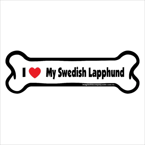 Swedish Lapphund Bone Magnet