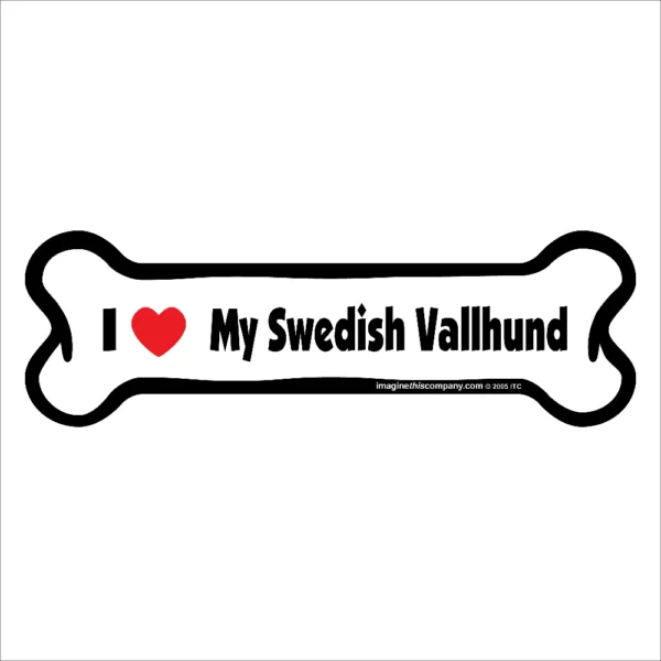 Swedish Vallhund Bone Magnet