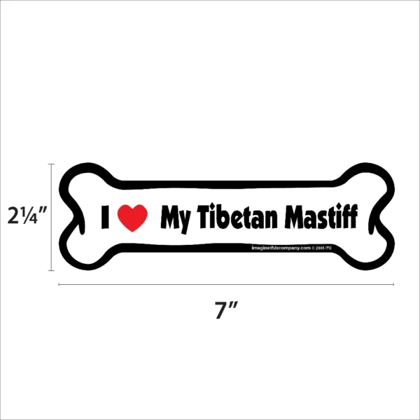 Tibetan Mastiff Bone Magnet - Image 2