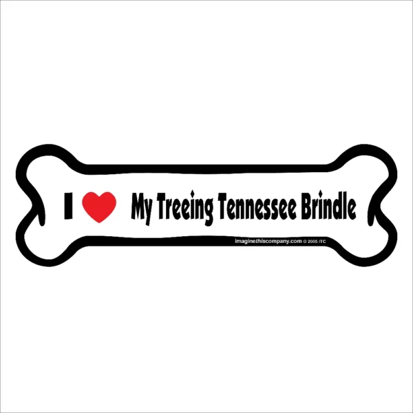 Treeing Tennessee Brindle Bone Magnet