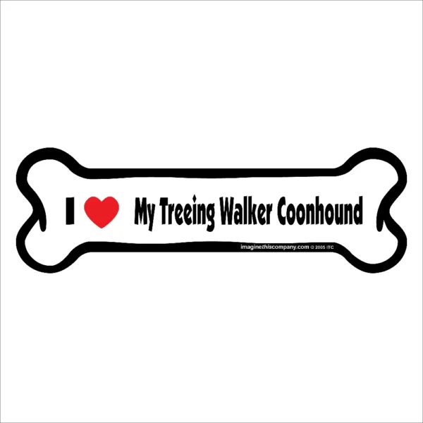 Treeing Walker Coonhound Bone Magnet