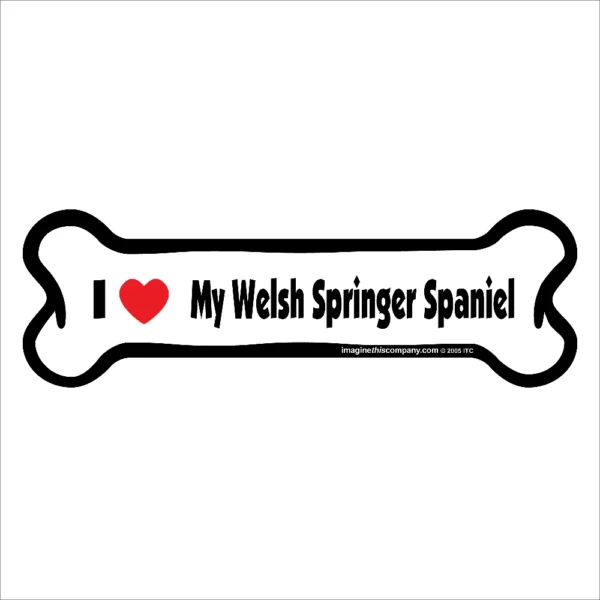 Welsh Springer Spaniel Bone Magnet
