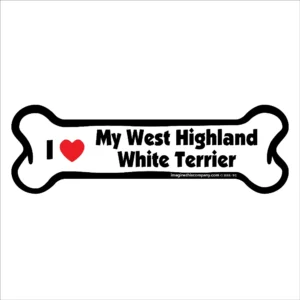 West Highland White Terrier Bone Magnet