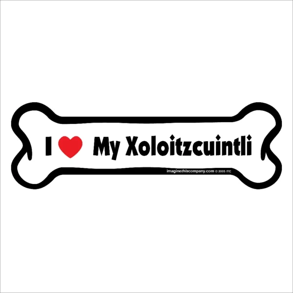 Xoloitzcuintli Bone Magnet