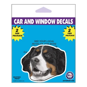 Bernese Mountain Dog Dog Face Decal 2 Pack