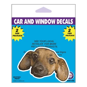 Chiweenie Dog Face Decal 2 Pack