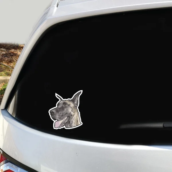 Great Dane Dog Face Decal 2 Pack - Image 3