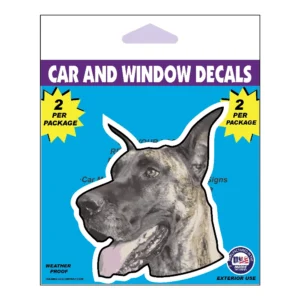 Great Dane Dog Face Decal 2 Pack