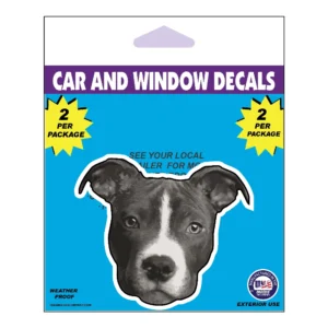 Pit Bull Dog Face Decal 2 Pack