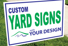 Screen Printed Yard Signs